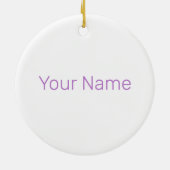 Provence Retro Lavender French Riviera Frankrijk Keramisch Ornament (Achterkant)