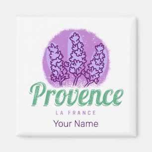 Provence Retro Lavender French Riviera Frankrijk Magneet