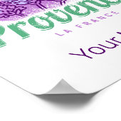 Provence Retro Lavender French Riviera Frankrijk Poster (Hoek)