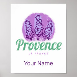 Provence Retro Lavender French Riviera Frankrijk Poster