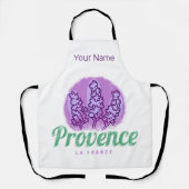 Provence Retro Lavender French Riviera Frankrijk Schort (Voorkant)