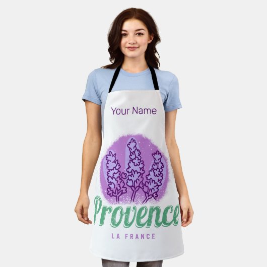 Provence Retro Lavender French Riviera Frankrijk Schort (Gedragen)