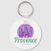 Provence Retro Lavender French Riviera Frankrijk Sleutelhanger (Voorkant)