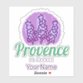 Provence Retro Lavender French Riviera Frankrijk Sticker (Vel)