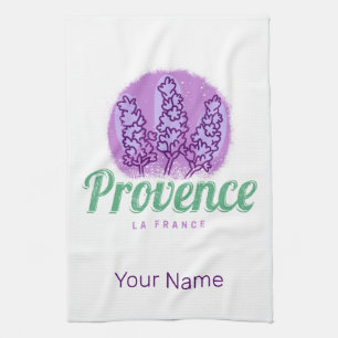 Provence Retro Lavender French Riviera Frankrijk Theedoek