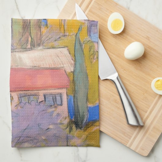 Provence Rooftop Party-handdoek Theedoek (Quarter Fold)