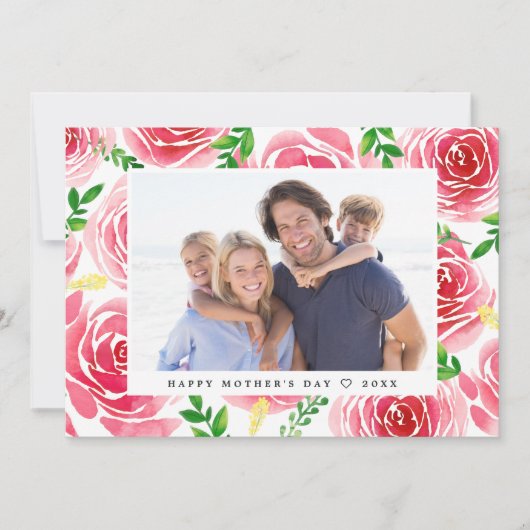 Provence Roos | Moederdag-fotokaart Kaart (Voorkant)