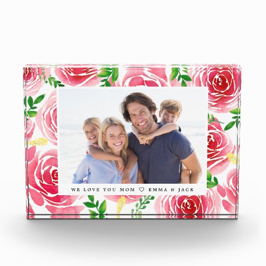 Provence Roos Moederdag Photo Block Fotoblokken (Voorkant)