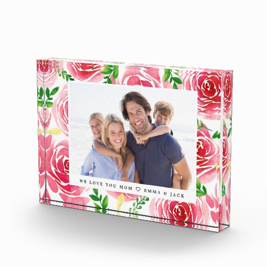 Provence Roos Moederdag Photo Block Fotoblokken (Rechts)