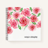Provence Roos op maat Notitieboek (Voorkant)