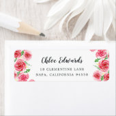 Provence Roos Return Address Etiket (Insitu)
