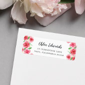 Provence Roos Return Address Etiket