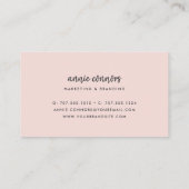 Provence Roos Waterverf Floral Visitekaartje (Achterkant)