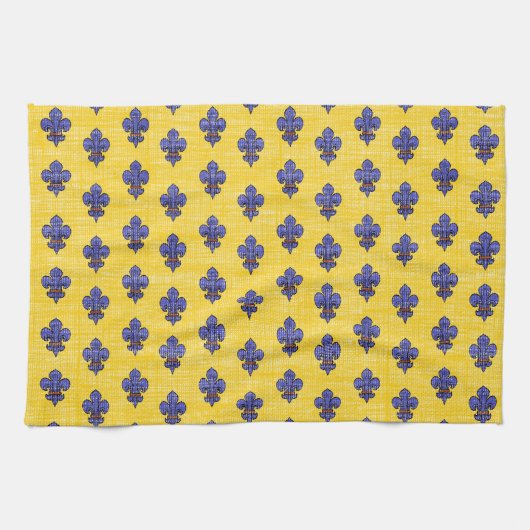 Provence South of France Fleur de Lys Pattern Theedoek (Horizontaal)