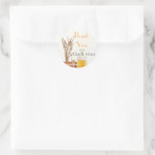 Provence stijl lavendel bedank je huwelijkssticker ronde sticker (Tas)