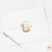 Provence stijl lavendel bedank je huwelijkssticker ronde sticker (Envelop)