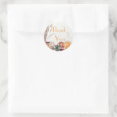 Provence stijl lavendel bedank sticker voor bruilo (Tas)