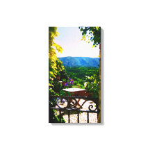 Provence tuin uitzicht