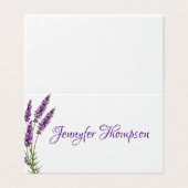 Provence violet lavander plaats kaart (Buitenkant ongevouwen)