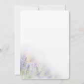 Provence Waterverf Wedding Invitation Kaart (Achterkant)