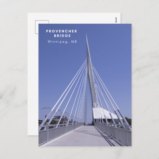 Provencher-brug Feestdagenkaart (Voorkant / Achterkant)
