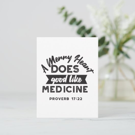 Proverb 17 Bijbel Verse Quote Alternate Design I Briefkaart (Staand voorkant)