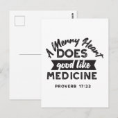 Proverb 17 Bijbel Verse Quote Alternate Design I Briefkaart (Voorkant / Achterkant)