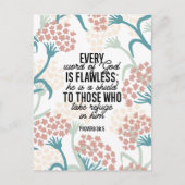 Proverb 30:5 Bijbelverse Briefkaart (Voorkant)