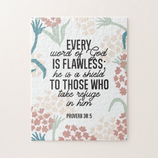 Proverb 30:5 Bijbelversie Legpuzzel (Verticaal)