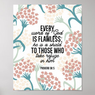 Proverb 30:5 Bijbelversie Poster