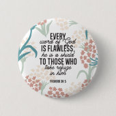 Proverb 30:5 Bijbelversie Ronde Button 5,7 Cm (Voorkant)