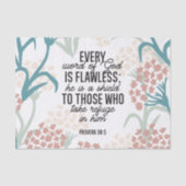 Proverb 30:5 Bijbelversie Tissuepapier (Voorkant)