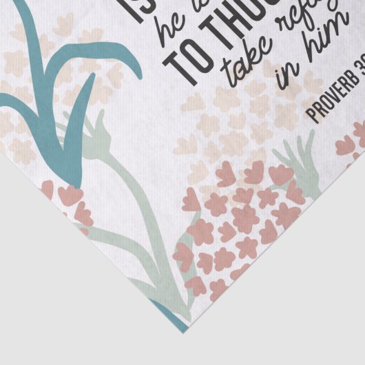 Proverb 30:5 Bijbelversie Tissuepapier (Detail)