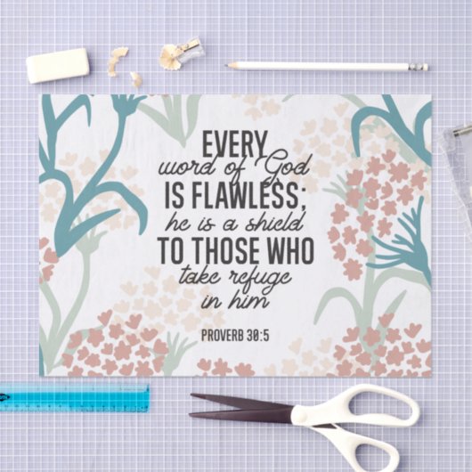 Proverb 30:5 Bijbelversie Tissuepapier (Craft)
