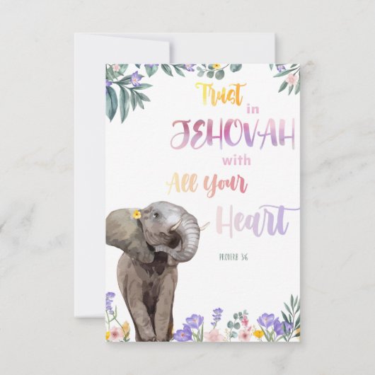 Proverb 3:6 Vertrouwen in Jehovah met al je hart (Achterkant)