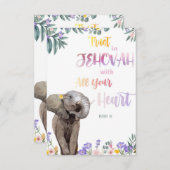 Proverb 3:6 Vertrouwen in Jehovah met al je hart (Voorkant / Achterkant)