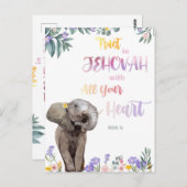 Proverb 3:6 Vertrouwen in Jehovah met al je hart Briefkaart (Voorkant / Achterkant)