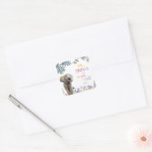 Proverb 3:6 Vertrouwen in Jehovah met al je hart Vierkante Sticker (Envelop)