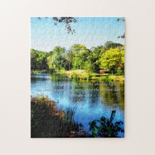 Proverb 4:18 Pad van de Just Legpuzzel (Verticaal)