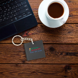 Proverb fortuin bevoordeelt de dappere sleutelhang sleutelhanger