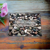 Proverb fortuin is goed voor het moedige poster