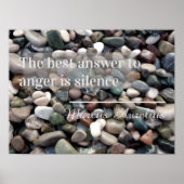 Proverb Het beste antwoord is het stilzwijgen post Poster (Voorkant)