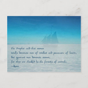 Proverb over liefde en Relatie - Rumi briefkaart
