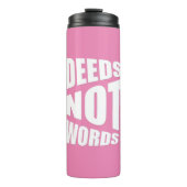 Proverb roze witte thermische tumbler thermosbeker (Voorkant)