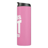 Proverb roze witte thermische tumbler thermosbeker (Geroteerd rechts)