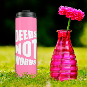 Proverb roze witte thermische tumbler thermosbeker