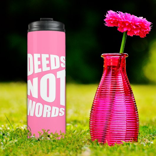 Proverb roze witte thermische tumbler thermosbeker