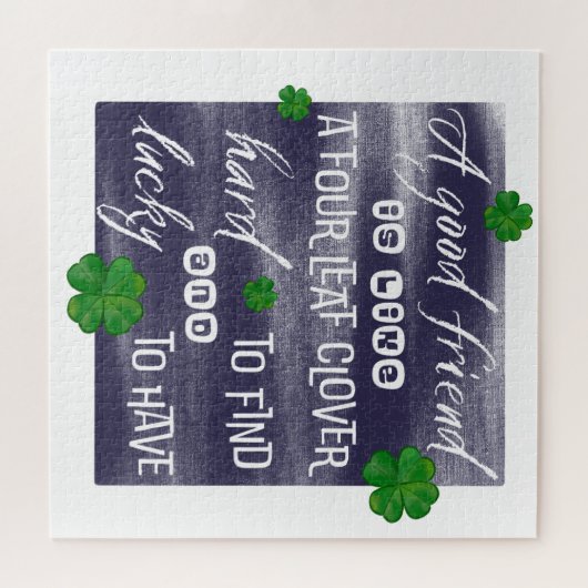 Proverb-woord over vriendschap en Friendship Prove Legpuzzel (Horizontaal)