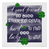 Proverb-woord over vriendschap en Friendship Prove Perfect Poster (Voorkant)