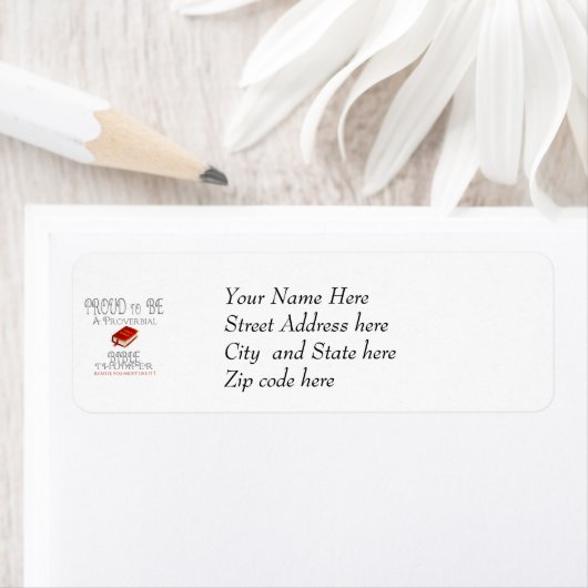 Proverbiële bijbelduim etiket (Insitu)